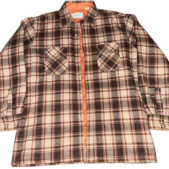 Vintage Other - Vintage 80s St. John’s Bay Quilt Lined Plaid Essential Flannel Lumberjack XLT